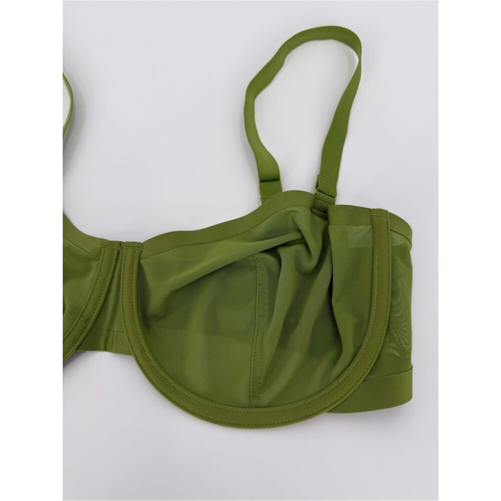Cuup The Balconette Underwire Bra | Green | 36F - Picture 4 of 7
